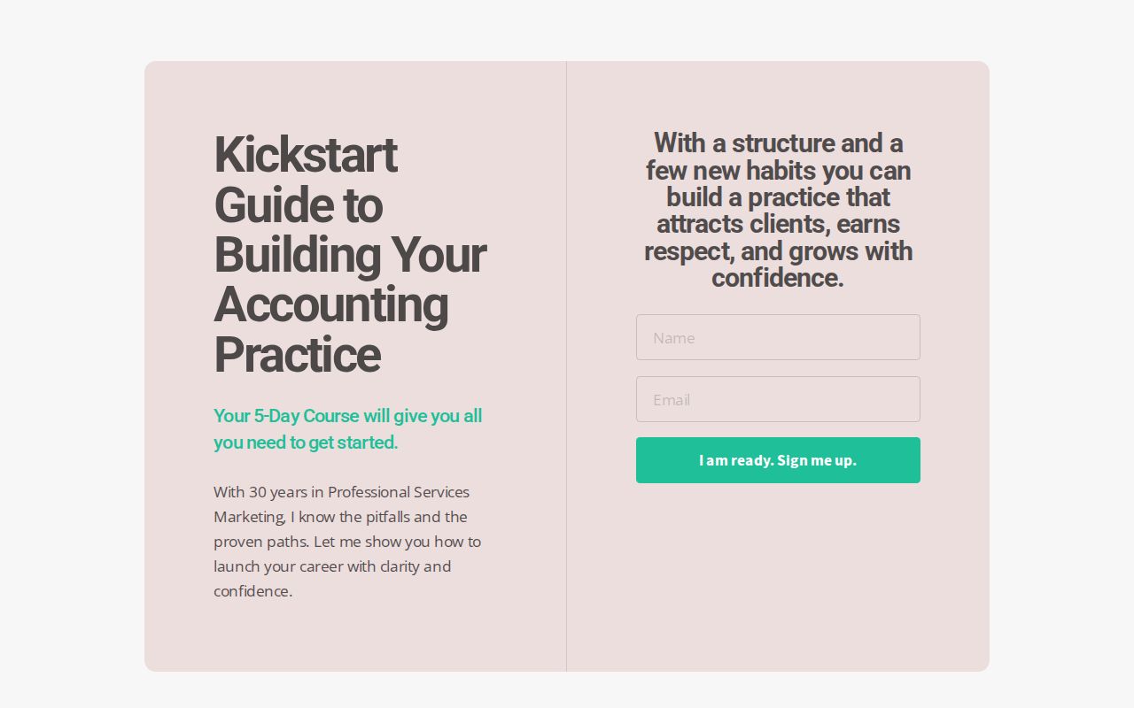 Kickstart Guide to Building Your Accounting Practice